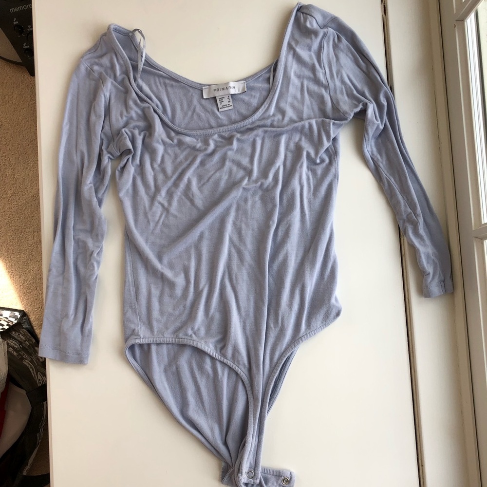 Purple 3/4 sleeve bodysuit